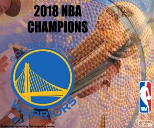 yapboz Warriors 2018 NBA şampiyonu